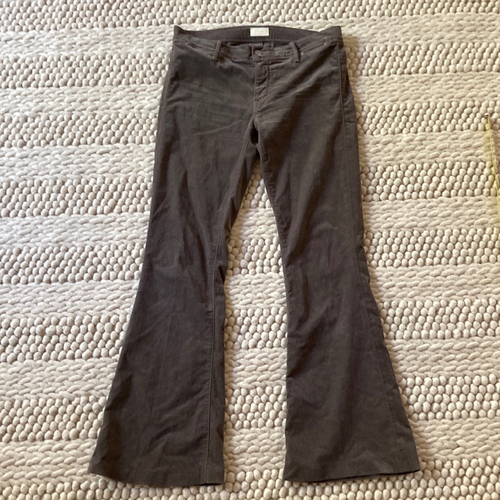 Mother “Curfew” Velvet Flared Pants